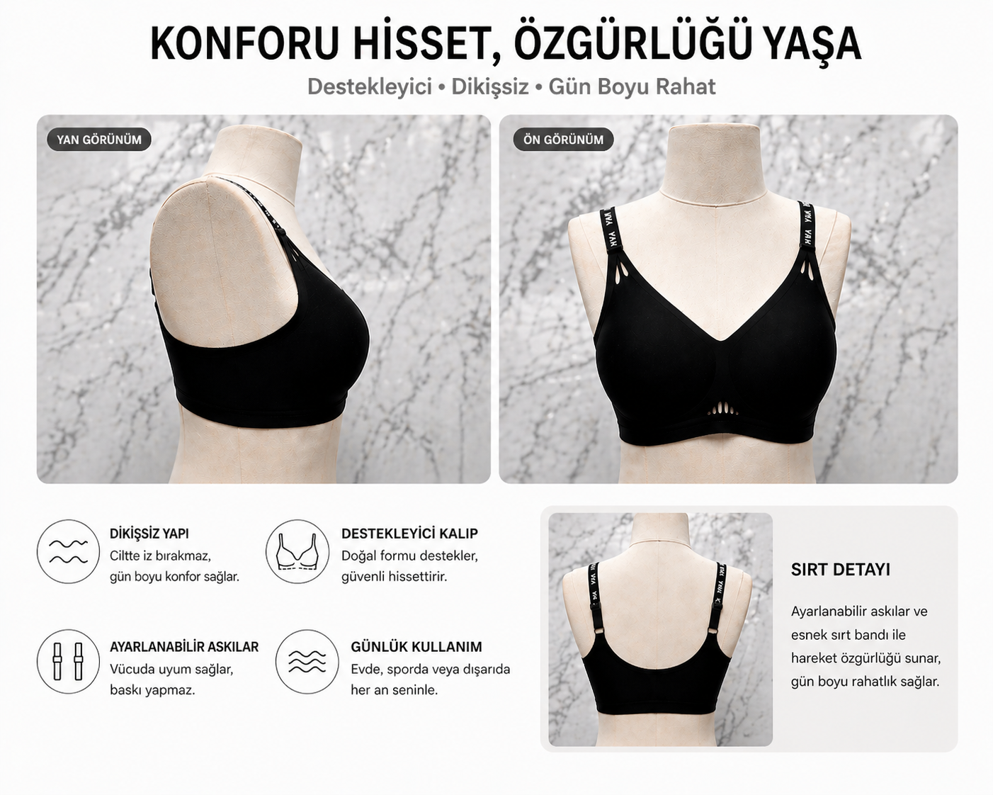 İnci Hayalet Sütyen 2801